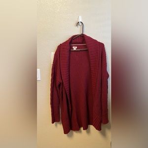 Cozy burgundy sweater